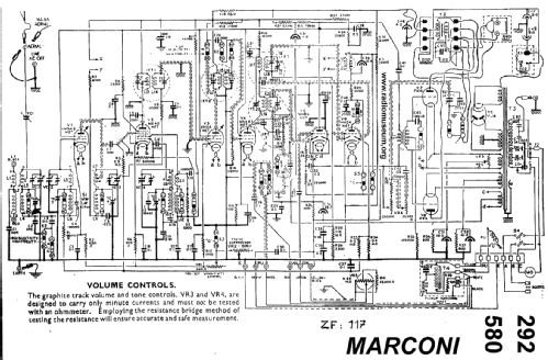 Nine Valve Automatic Radiogram De Luxe 292; Marconi Co. (ID = 24696) Radio