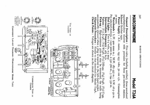 T26A; Marconi Co. (ID = 533774) Radio