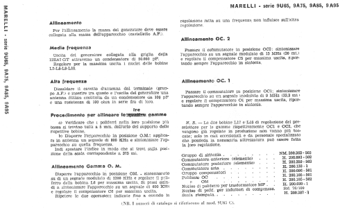 9A85; Marelli Radiomarelli (ID = 260708) Radio