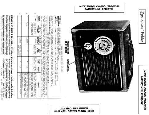 CM-500 Ch= 5D7-W18; Meck, John, (ID = 951802) Radio