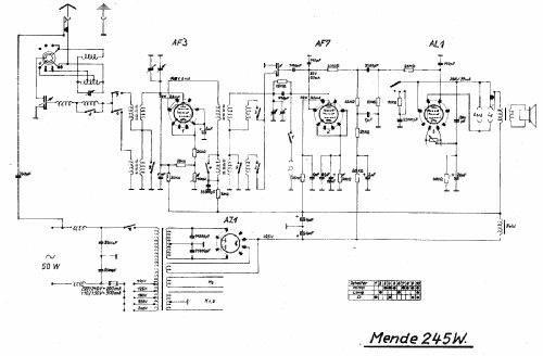 M245 - 245W; Mende - Radio H. (ID = 2263186) Radio