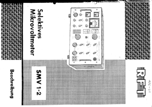 Selektives Mikrovoltmeter SMV 1-2; Messelektronik (ID = 1925708) Equipment