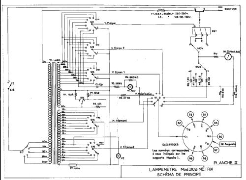 Lampemètre Universel Tube tester 310-B; Metrix, Compagnie (ID = 193825) Equipment