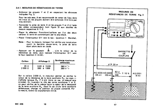 Multimètre MX435; Metrix, Compagnie (ID = 954515) Equipment