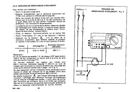 Multimètre MX435; Metrix, Compagnie (ID = 954516) Equipment