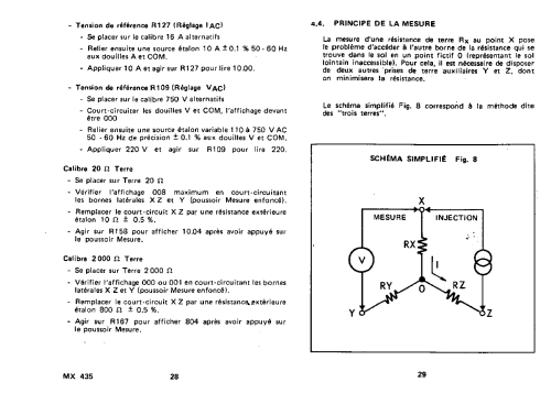 Multimètre MX435; Metrix, Compagnie (ID = 954816) Equipment