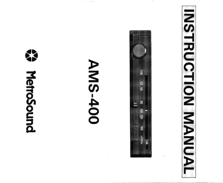 AM Stereo Converter AMS-400; Metrosound (ID = 1193379) Converter