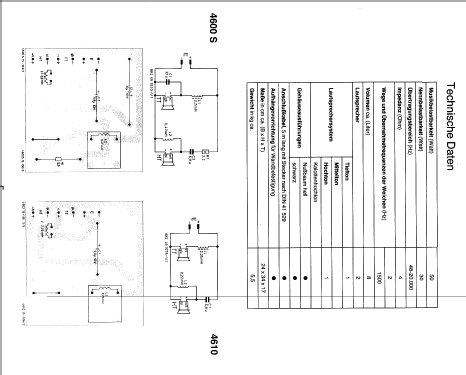 Lautsprecherbox 4600S; Metz Transformatoren (ID = 1031604) Speaker-P