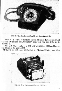 Amtsanschliesser - Telefonapparat 33; Militär verschiedene (ID = 3022977) Telephony
