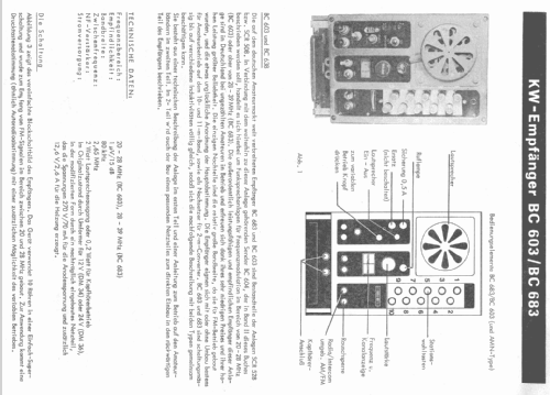 Radio Receiver BC-683-; MILITARY U.S. (ID = 160100) Mil Re