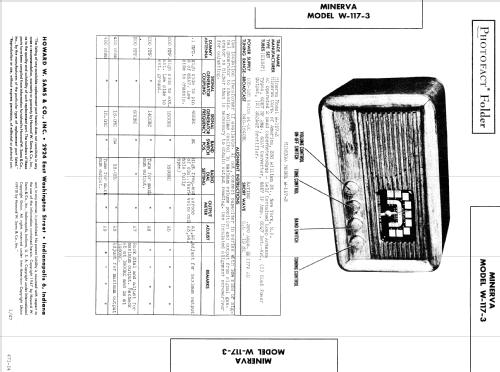 W117-3 ; Minerva Radio Co. (ID = 594577) Radio