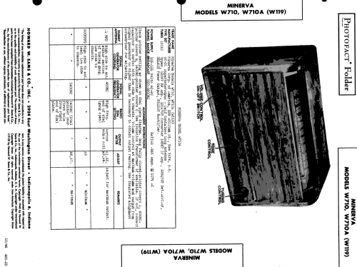 W710A ; Minerva Radio Co. (ID = 507487) Radio