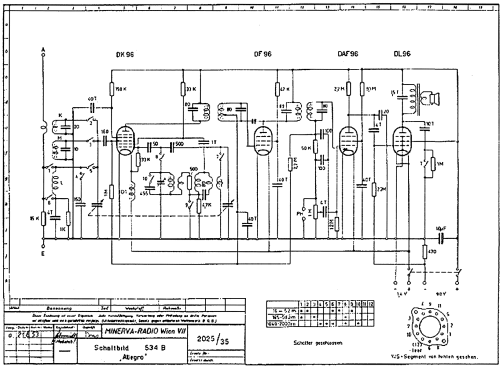 Allegro 534B; Minerva-Radio (ID = 612001) Radio