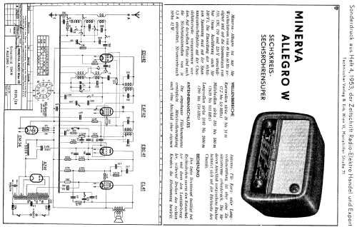 Allegro 534W; Minerva-Radio (ID = 108326) Radio