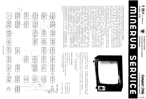 Compact 706; Minerva-Radio (ID = 145361) Television