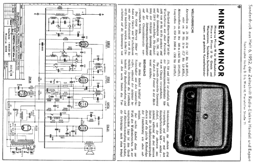 Minor 52 524W; Minerva-Radio (ID = 108217) Radio