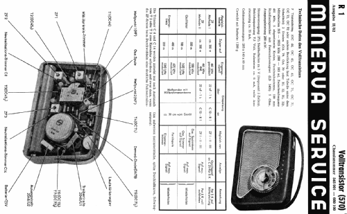 Volltransistor 570; Minerva-Radio (ID = 120443) Radio