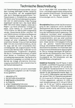 RTTY-Konverter MSK-10D; Minix, Hannover (ID = 2714439) Amateur-D