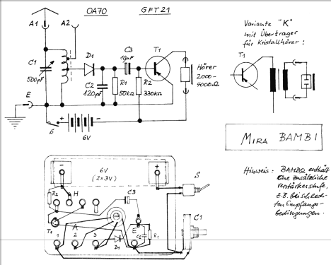 Bambi ; MIRA Electronic, N (ID = 308346) Radio