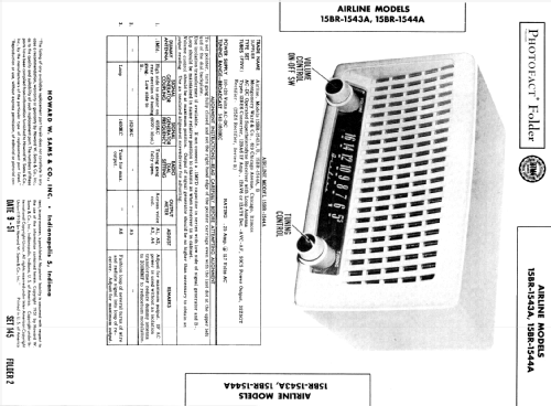 Airline 15BR-1543A Order= 62 C 1543 M; Montgomery Ward & Co (ID = 387232) Radio