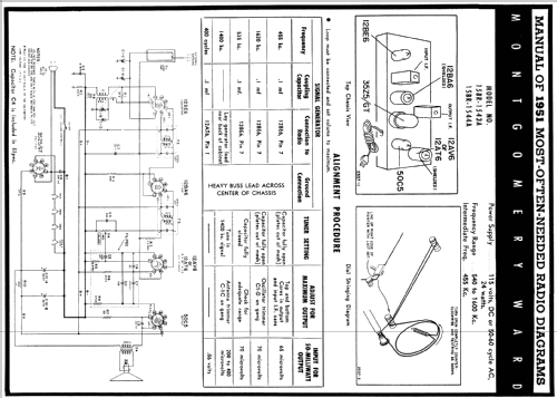 Airline 15BR-1544A Order= 62 C 1544 M; Montgomery Ward & Co (ID = 132986) Radio