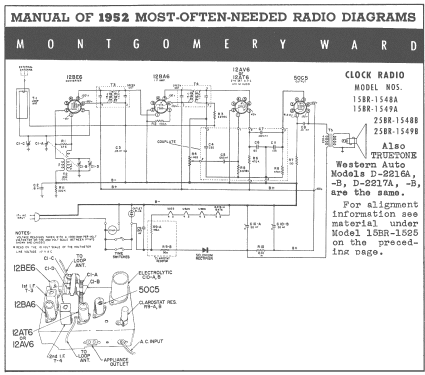Airline 25BR-1548B ; Montgomery Ward & Co (ID = 144105) Radio