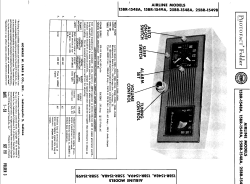 Airline 25BR-1549B ; Montgomery Ward & Co (ID = 551763) Radio