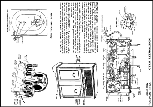 Airline 74KR-2706A Order= 62 A 2706R; Montgomery Ward & Co (ID = 393208) Radio