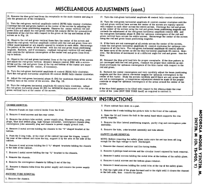 21CT2M Ch= TS-905; Motorola Inc. ex (ID = 2439080) Television