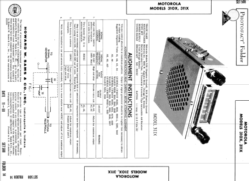 310X ; Motorola Inc. ex (ID = 517280) Car Radio