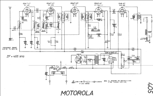 405 Ch= AS-13; Motorola Inc. ex (ID = 18683) Car Radio