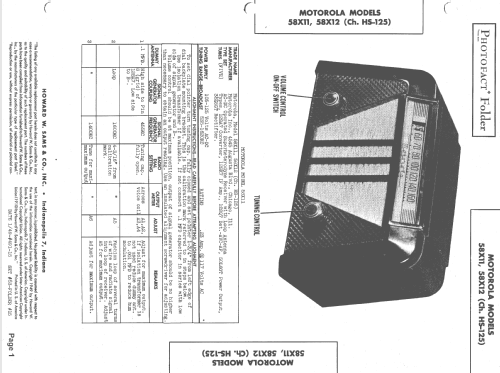 58X11 Ch= HS-125; Motorola Inc. ex (ID = 1462652) Radio