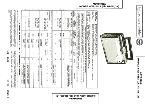 66L2 Ch= HS-515-A; Motorola Inc. ex (ID = 1999098) Radio