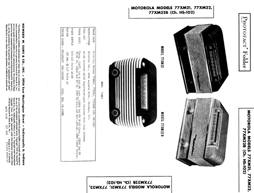 77XM22B Ch= HS-102; Motorola Inc. ex (ID = 951831) Radio