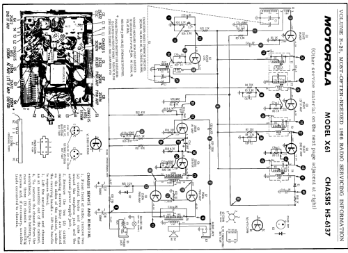 All Transistor X61N Ch= HS-6137; Motorola Inc. ex (ID = 197331) Radio