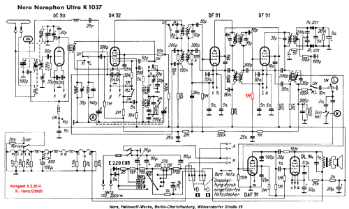 Noraphon-Ultra K1037; Nora; Berlin (ID = 1620748) Radio