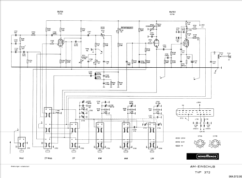 AM-Einschub 372; Nordmende, (ID = 1923910) Equipment