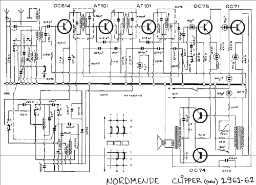 Clipper E 011 Ch= 1/601K; Nordmende, (ID = 110586) Radio