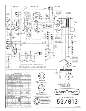 Elektra 59 613 Ch= 59/613; Nordmende, (ID = 2765639) Radio