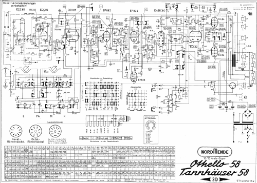 Othello 58/3D Ch= 5714x; Nordmende, (ID = 15387) Radio