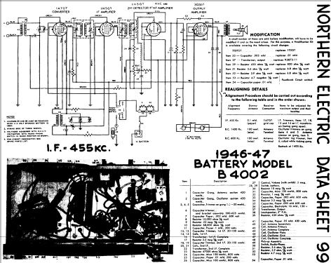 B-4002 ; Northern Electric Co (ID = 769544) Radio