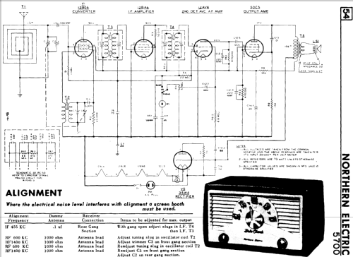 Baby Champ 5700; Northern Electric Co (ID = 770596) Radio