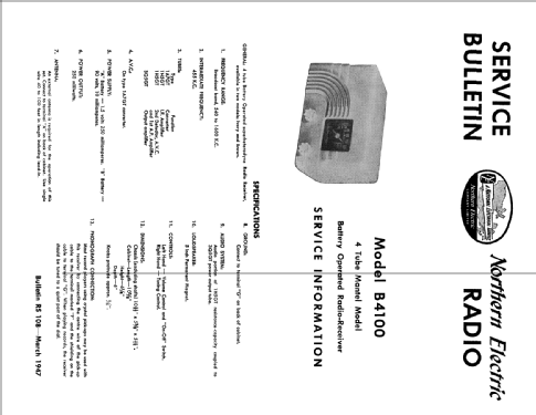 Farm Radio Baby Champ B4100; Northern Electric Co (ID = 1666031) Radio