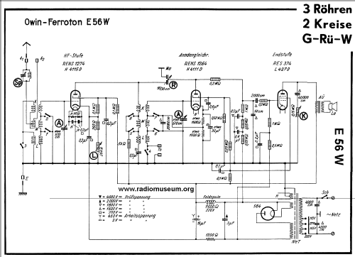 Ferroton E56W; Owin; Hannover (ID = 25688) Radio