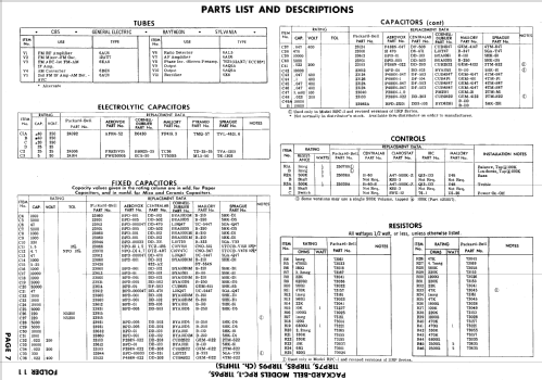 11RP7S Ch= 11HF1S; Packard Bell Co.; (ID = 593841) Radio