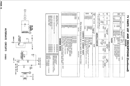 21DT4 Ch= 98D5; Packard Bell Co.; (ID = 918093) Television