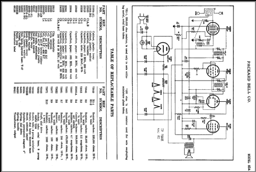 5DA Ch= V-2122; Packard Bell Co.; (ID = 437059) Radio