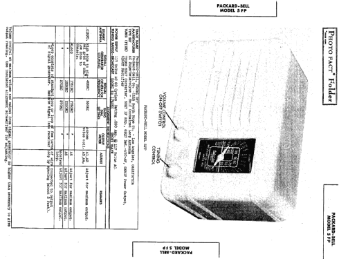 5FP ; Packard Bell Co.; (ID = 1304597) Radio