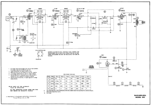 5R5 Table ; Packard Bell Co.; (ID = 533180) Radio