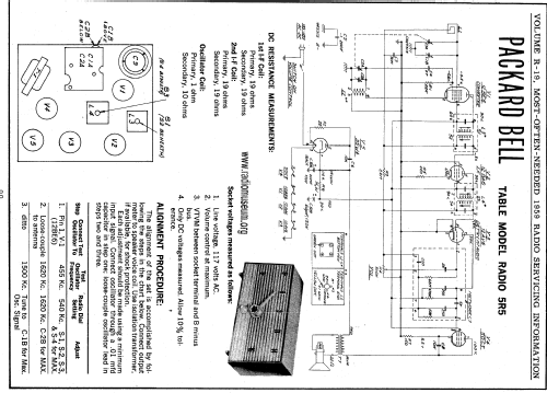 5R5 Table ; Packard Bell Co.; (ID = 62803) Radio